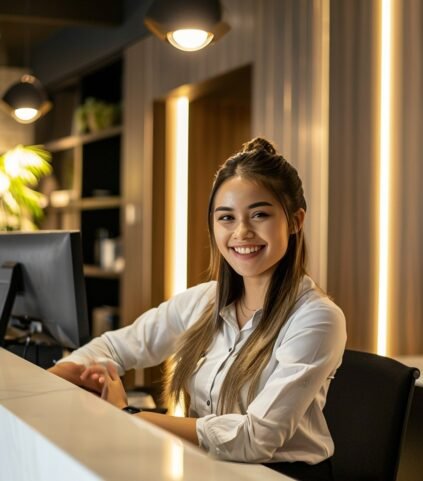StockCake-Welcoming Receptionist Desk_1719285093